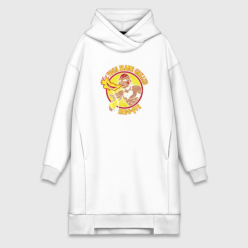 Женская толстовка-платье Йога - гриль / Белый – фото 1