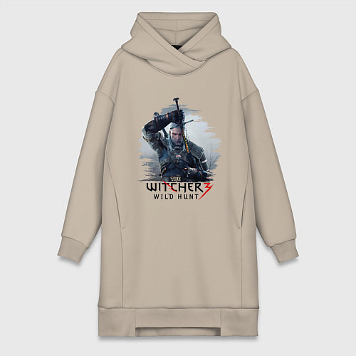 Женская толстовка-платье The Witcher 3 / Миндальный – фото 1