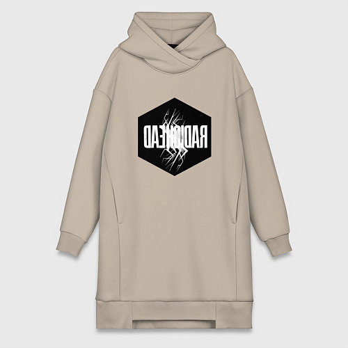 Женская толстовка-платье Radiohead / Миндальный – фото 1