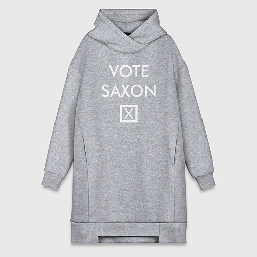 Женская толстовка-платье Vote Saxon / Меланж – фото 1
