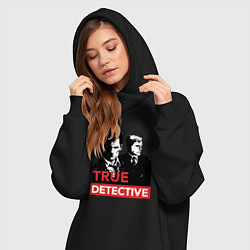 Женское худи-платье True Detective, цвет: черный — фото 2