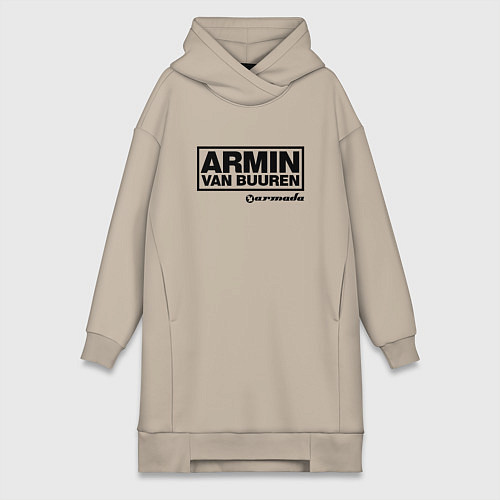 Женская толстовка-платье Armin van Buuren / Миндальный – фото 1