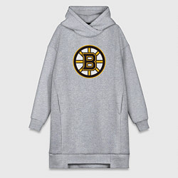 Женское худи-платье Boston Bruins, цвет: меланж