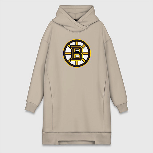 Женская толстовка-платье Boston Bruins / Миндальный – фото 1