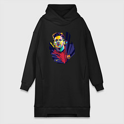 Женская толстовка-платье Messi Art