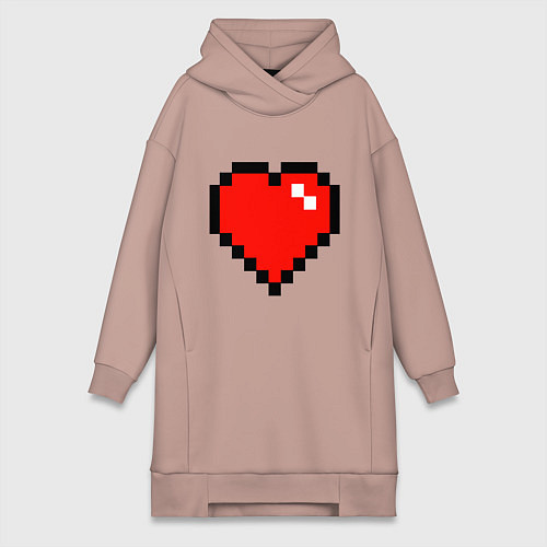 Женская толстовка-платье Minecraft Lover / Пыльно-розовый – фото 1