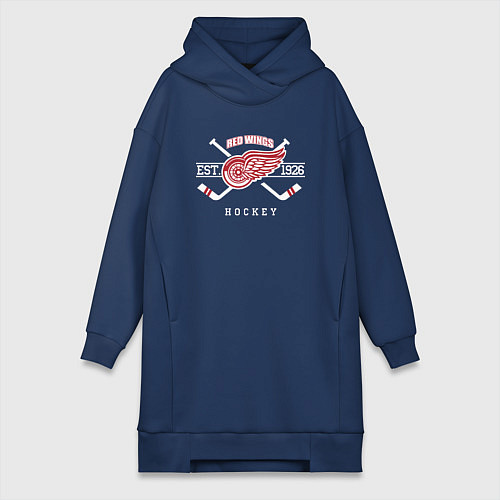 Женская толстовка-платье Detroit Red Wings: Est.1926 / Тёмно-синий – фото 1