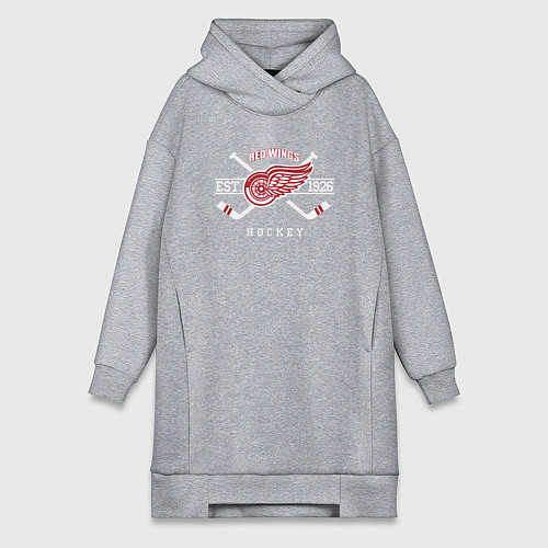 Женская толстовка-платье Detroit Red Wings: Est.1926 / Меланж – фото 1