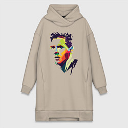 Женская толстовка-платье Lionel Messi: fun-art