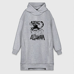 Женское худи-платье Asking Alexandria Devil, цвет: меланж