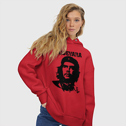 Толстовка оверсайз женская Che Guevara цвета красный — фото 2