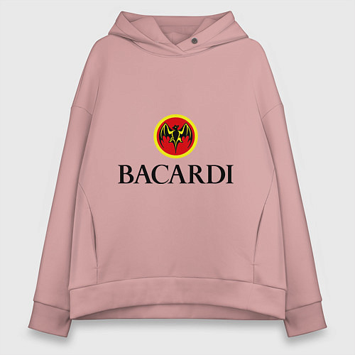 Женское худи оверсайз Bacardi / Пыльно-розовый – фото 1
