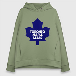 Толстовка оверсайз женская Toronto Maple Leafs, цвет: авокадо