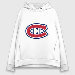 Толстовка оверсайз женская Montreal Canadiens, цвет: белый