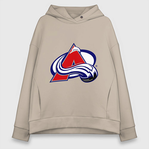 Женское худи оверсайз Colorado Avelanche / Миндальный – фото 1