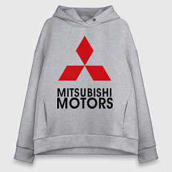 Толстовка оверсайз женская Mitsubishi, цвет: меланж