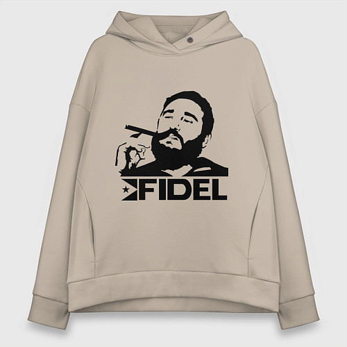 Женское худи оверсайз FIdel / Миндальный – фото 1