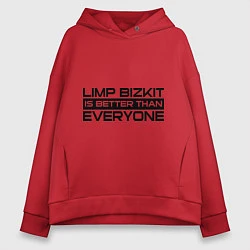 Толстовка оверсайз женская Limp Bizkit: Everyone, цвет: красный