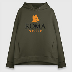 Толстовка оверсайз женская AS Roma 1927, цвет: хаки