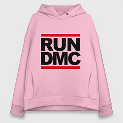 Толстовка оверсайз женская Run DMC, цвет: светло-розовый