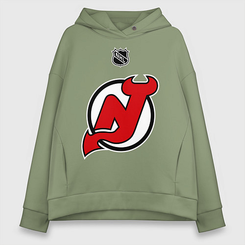 Женское худи оверсайз New Jersey Devils: Kovalchuk 17 / Авокадо – фото 1