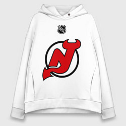 Толстовка оверсайз женская New Jersey Devils: Kovalchuk 17, цвет: белый