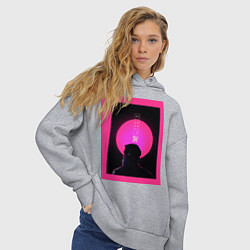 Толстовка оверсайз женская Blade Runner 2049, цвет: меланж — фото 2