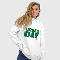 Толстовка оверсайз женская Green Day, цвет: белый — фото 2