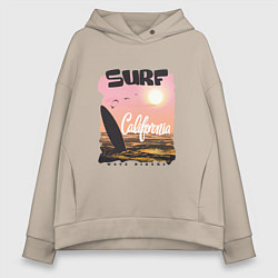 Женское худи оверсайз Surf California