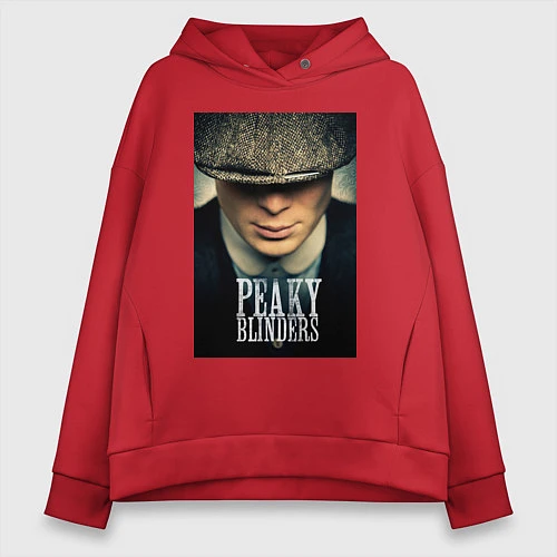 Женское худи оверсайз Peaky Blinders / Красный – фото 1