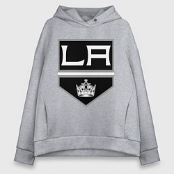 Толстовка оверсайз женская Los Angeles Kings, цвет: меланж