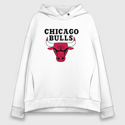 Толстовка оверсайз женская Chicago Bulls, цвет: белый