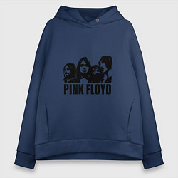 Толстовка оверсайз женская Pink Floyd, цвет: тёмно-синий