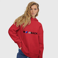 Толстовка оверсайз женская Im back BMW, цвет: красный — фото 2