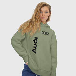 Толстовка оверсайз женская Audi Style, цвет: авокадо — фото 2