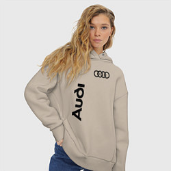 Толстовка оверсайз женская Audi Style, цвет: миндальный — фото 2