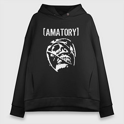 Толстовка оверсайз женская Amatory, цвет: черный