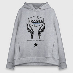 Толстовка оверсайз женская Fragile Express, цвет: меланж