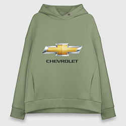 Женское худи оверсайз Chevrolet логотип