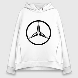 Женское худи оверсайз Mercedes-Benz logo