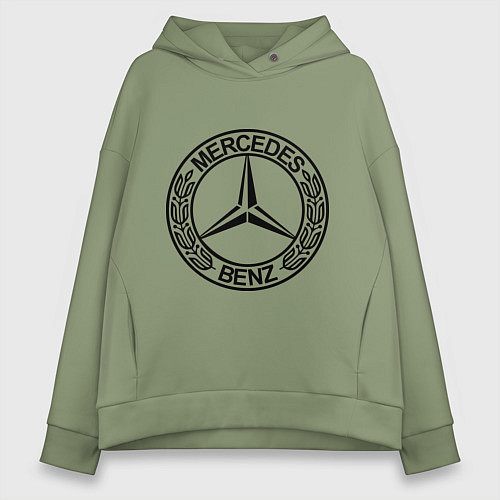 Женское худи оверсайз Mercedes-Benz / Авокадо – фото 1