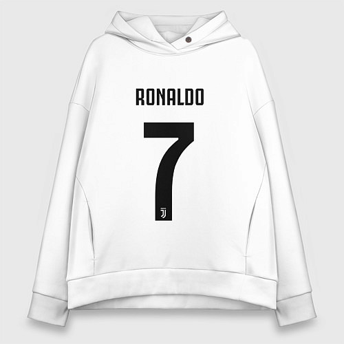 Женское худи оверсайз RONALDO 7 / Белый – фото 1