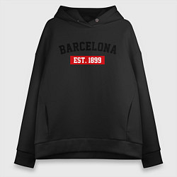 Женское худи оверсайз FC Barcelona Est. 1899