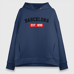 Женское худи оверсайз FC Barcelona Est. 1899