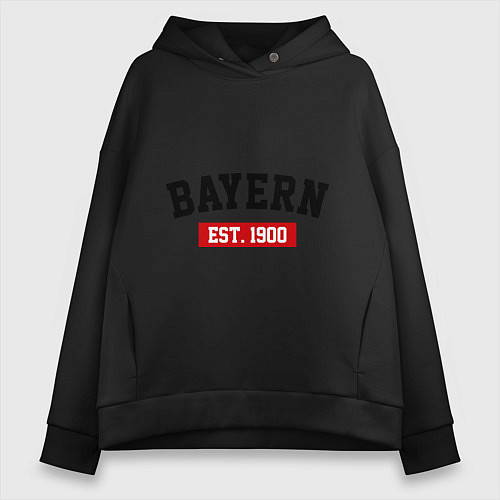 Женское худи оверсайз FC Bayern Est. 1900 / Черный – фото 1