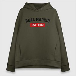 Женское худи оверсайз FC Real Madrid Est. 1902