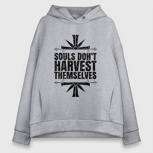 Женское худи оверсайз Harvest Themselves / Меланж – фото 1