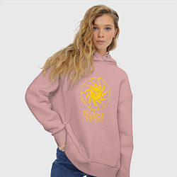 Толстовка оверсайз женская Praise The Sun, цвет: пыльно-розовый — фото 2