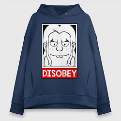 Женское худи оверсайз Disenchantment Disobey