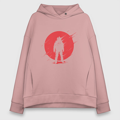 Женское худи оверсайз Sun Astronaut / Пыльно-розовый – фото 1